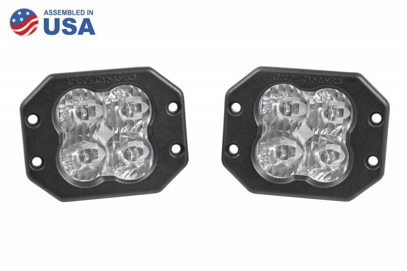 Diode Dynamics Worklight SS3 Pro White SAE Driving Flush Pair Universal DD6208P