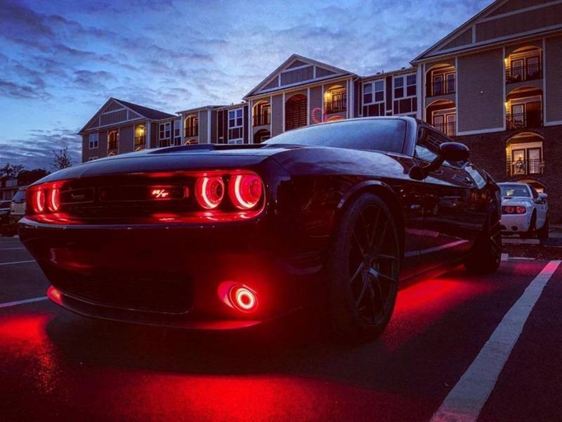 Oracle Lighting 2015-2023 Dodge Challenger Colorshift RGB+W DRL Headlight Conversion Kit 1329-335