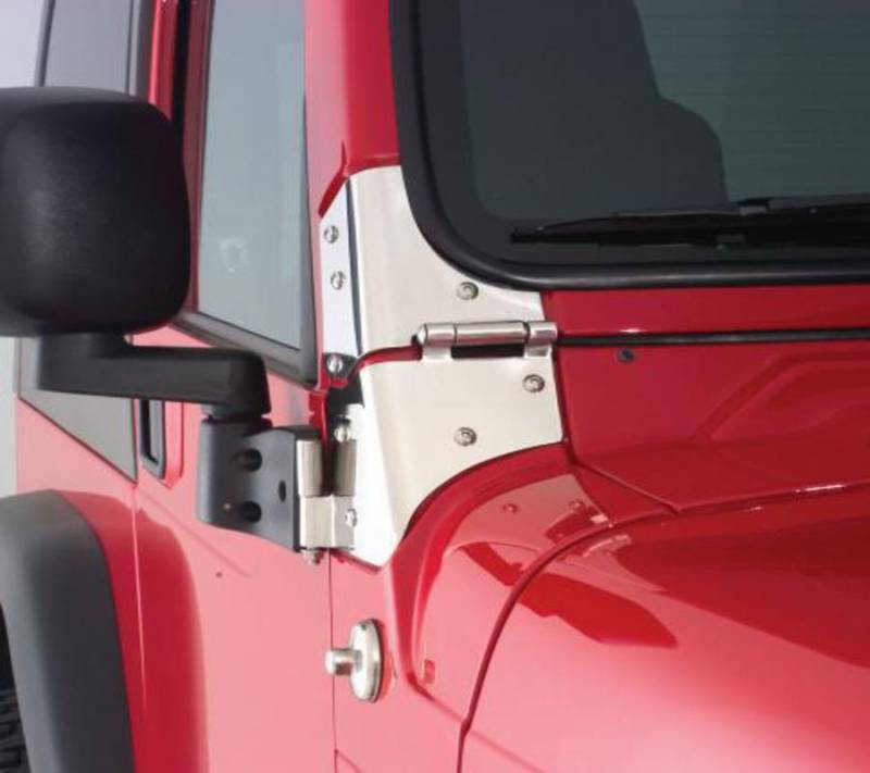 Rampage Jeep JK Windshield Hinges Stainless 87493