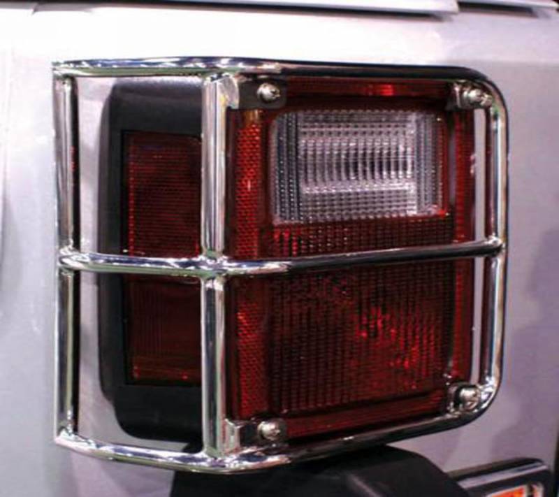 Rampage Jeep JK Taillight Guards Stainless 88460