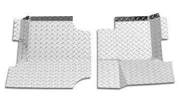 Warrior 1976-1986 Jeep CJ7  Floor Board Black Diamond Plate 904BRDPC