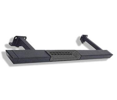 Warrior Jeep JK Wrangler Rubicon Unlimited 4dr 2007-2012 Rock Bars With Front Step Black 7412