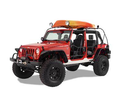 Warrior 1976-1995  Jeep CJ7 YJ Wrangler Watercraft Rack Black Powder Coated 848