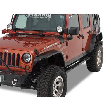 Warrior 2007-2012 Jeep JK Wrangler Rubicon Unlimited 4dr  Front Tube Flares 7311PC