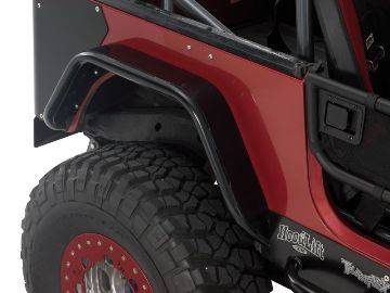 Warrior 1987-1995 Jeep YJ Wrangler  Front Tube Flares With Steel Top S7321-RAW