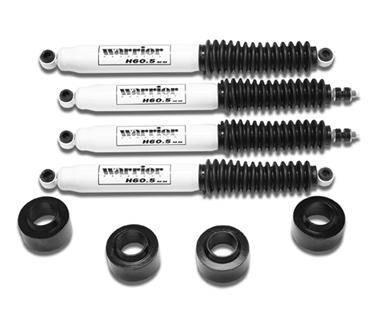 Warrior 2007-2012 Jeep JK Wrangler Rubicon Unlimited 2dr 4dr  Poly Spacer Lift Kit 2" with Shocks 30820