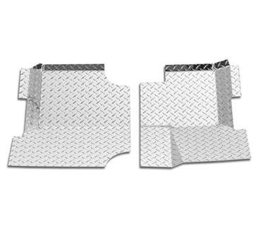 Warrior 1976-1986 Jeep CJ7 CJ8 Scrambler  Floor Boards Diamond Plate Aluminum 904BRD