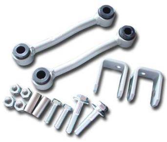 Warrior 1984-1992 Jeep XJ Cherokee MJ Comanche  Front Sway Bar Link with Bracket Gray powder coat 800015