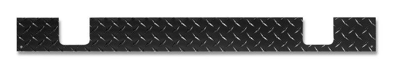 Warrior 1987-1995 Jeep YJ Wrangler  Back Plate aluminum diamond plate Black powder coat 908CPC