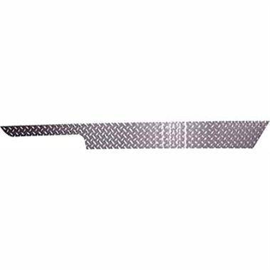 Warrior 1976-1986 Jeep CJ  Side plates with Lip Under Body Tub Black Powder Coat Aluminum Diamond Plate 913UPC