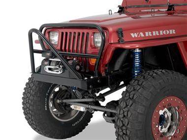 Warrior 1987-1996 Jeep YJ Wrangler  Stinger and Grille Hoop Winch Mount Black 59020