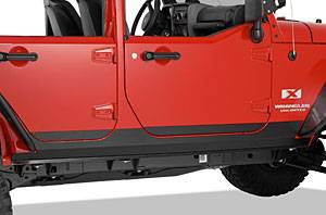 Warrior 2004-2006 Jeep LJ Wrangler Rubicon Unlimited  Rocker Panel Sideplates with Lip S919U