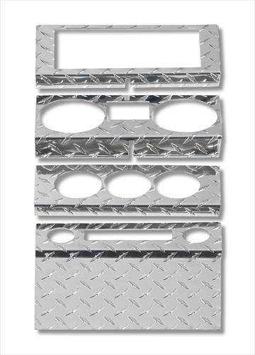 Warrior 1987-1995 Jeep YJ Wrangler  Dash Panel Overlay Diamond plate 90424