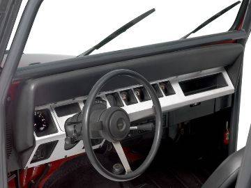 Warrior 1987-1996  Jeep YJ Wrangler Dash Board Overlay Steel S90423