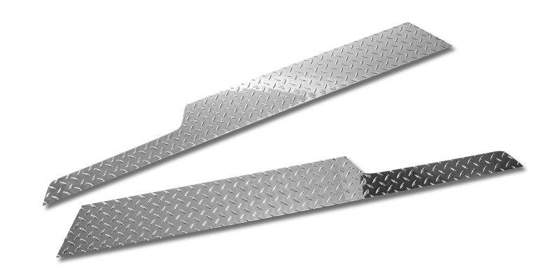 Warrior 1955-1971 Jeep CJ5  Side Plates Without Cutout Diamond Plate 905X