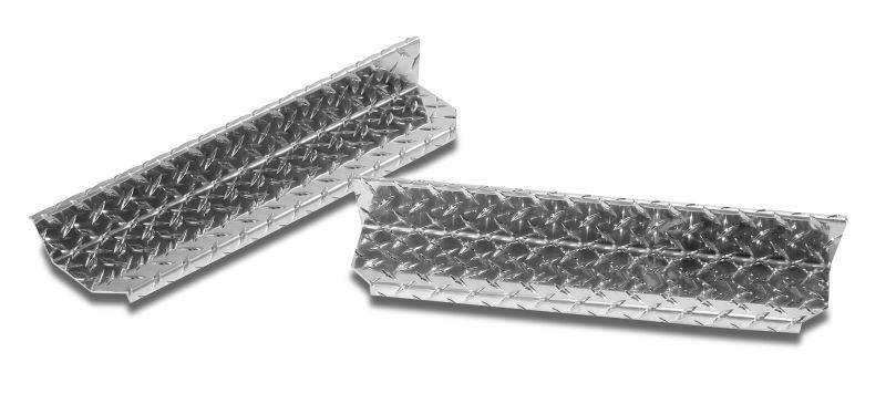 Warrior 1987-1996 Jeep YJ Wrangler  Factory Step Covers Diamond Plate Aluminum 908S