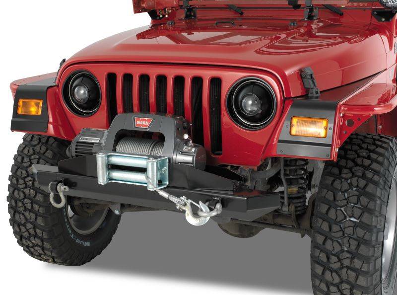 Warrior 1997-2006 Jeep TJ Wrangler Winch Plate Black WR572