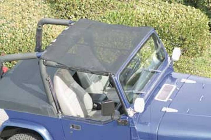 Warrior 1992-1996 Jeep YJ Wrangler  Breezer Top Cover Black Mesh Material 1115