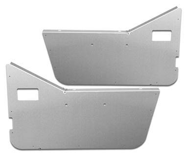 Warrior 1976-1995 Jeep CJ YJ Wrangler  Half Door Insert Brushed Aluminum 60755