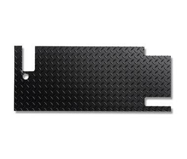 Warrior 2004-2006 Jeep LJ Wrangler Rubicon Unlimited  Tailgate Cover Black powder coated Diamond Tread Aluminum 918DPC