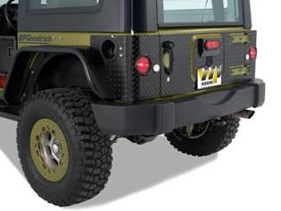 Warrior 2007-2012 Jeep JK Wrangler  Corner With Cutouts For LED lights Diamond Plate 926A