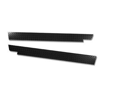 Warrior 1976-1986 Jeep CJ7  Rocker Panel Side Plates No front section Cutout Black Diamond Plate