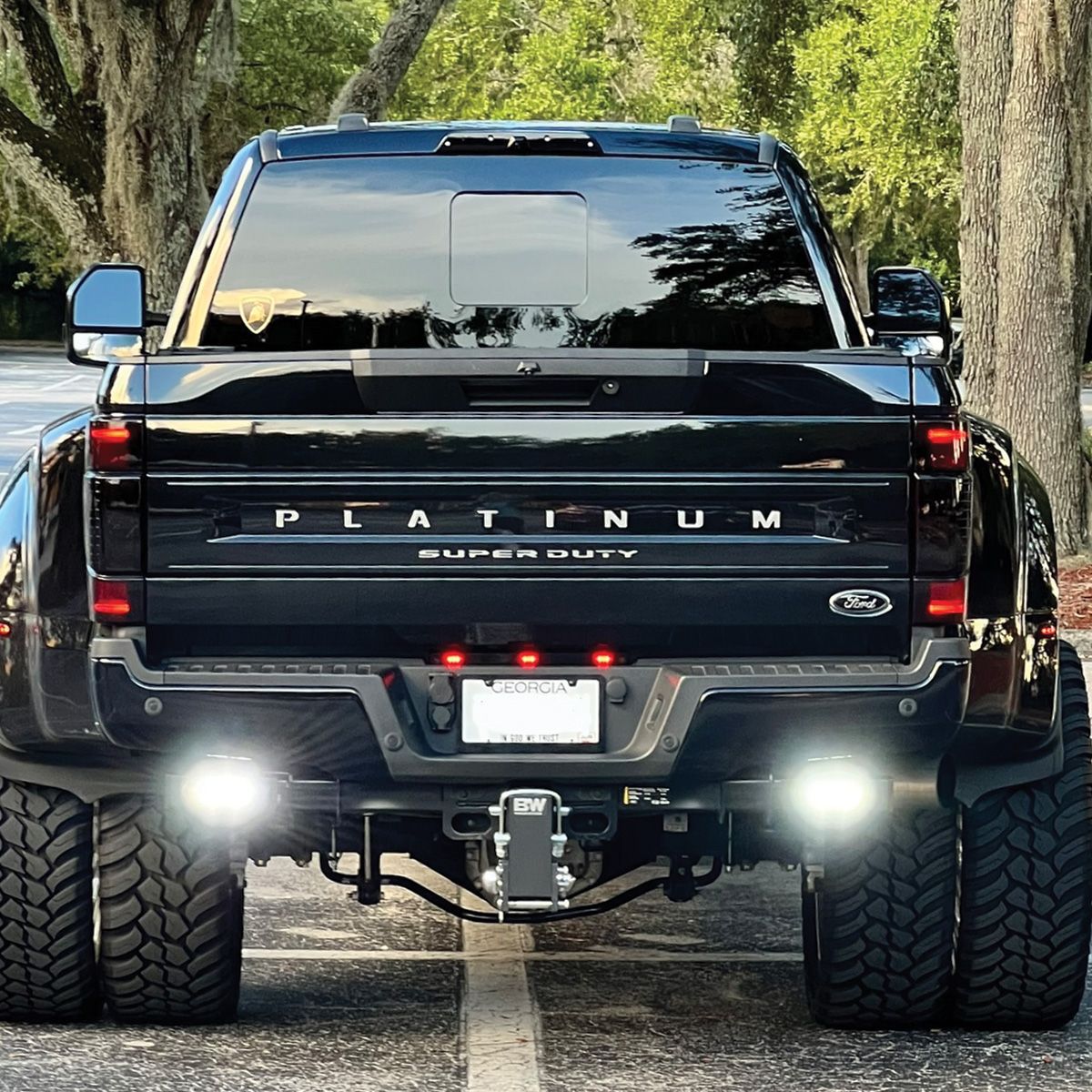 Race Sport 2011-2016 Ford F250 F350 F450 Super Duty Chrome Series Bolt On Hitch Bar Reverse Light Kit FHDHB1116SL