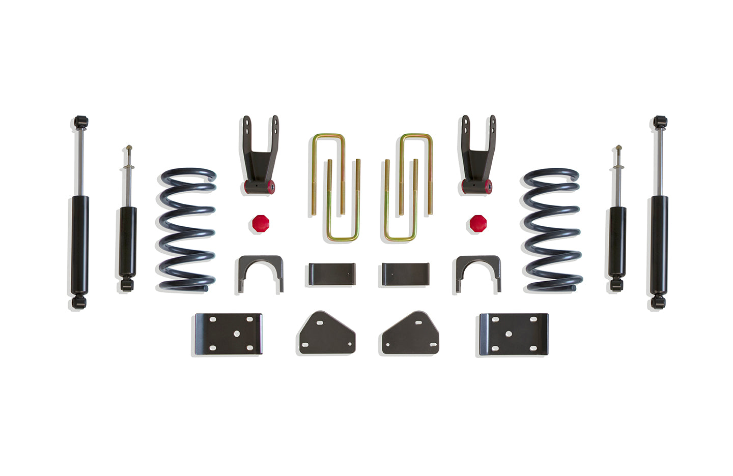 MaxTrac Suspension 2002-2008 Dodge Ram 1500 2WD 2"-4" Lowering Kit Including V8 Coils Flip Kit & Rear Shocks K332124-8