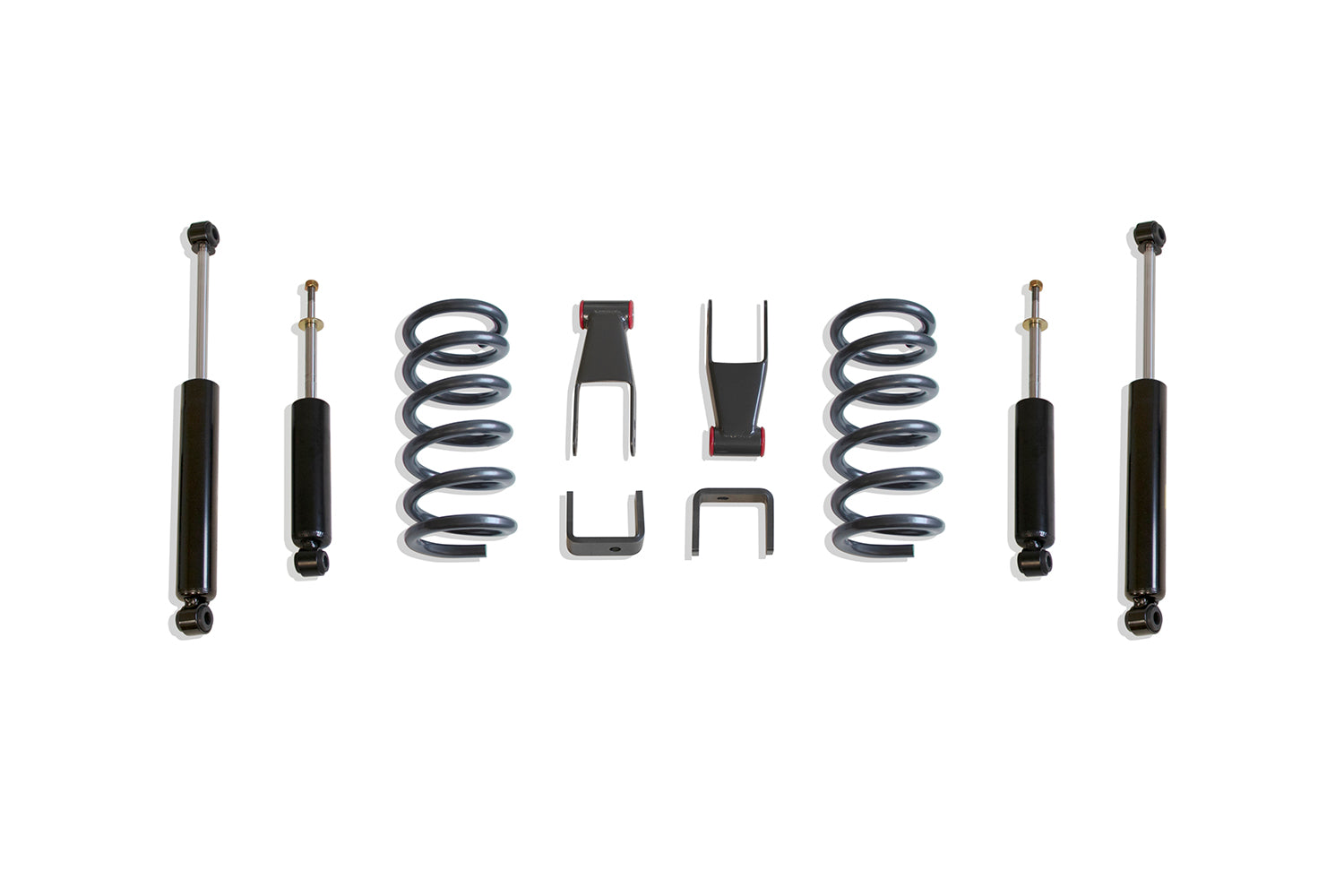 MaxTrac Suspension 1998-2009 Ford Ranger 2WD 2"-3" Lowering Kit Including 4Cyl Front Coils Flip Kit Shackles & Front Rear Shocks K333023-4