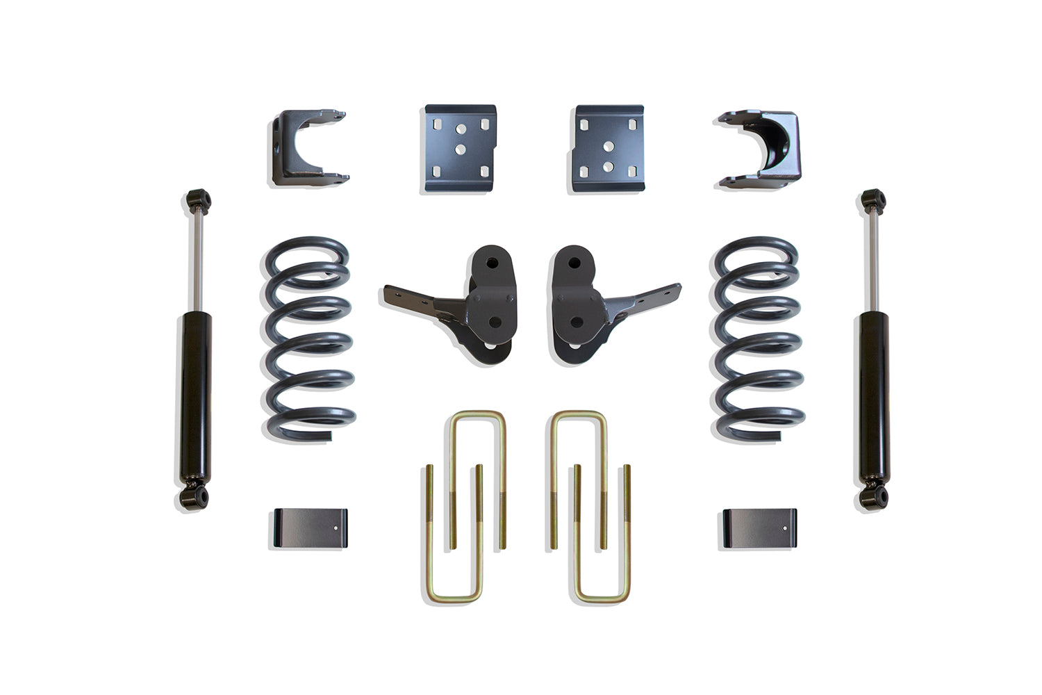 MaxTrac Suspension 2004-2008 Ford F-150 2WD 4WD 2"-4" Lowering Kit Including V8 Ec/Cc Coils Flip Kit Hangers & Rear Shocks K333124