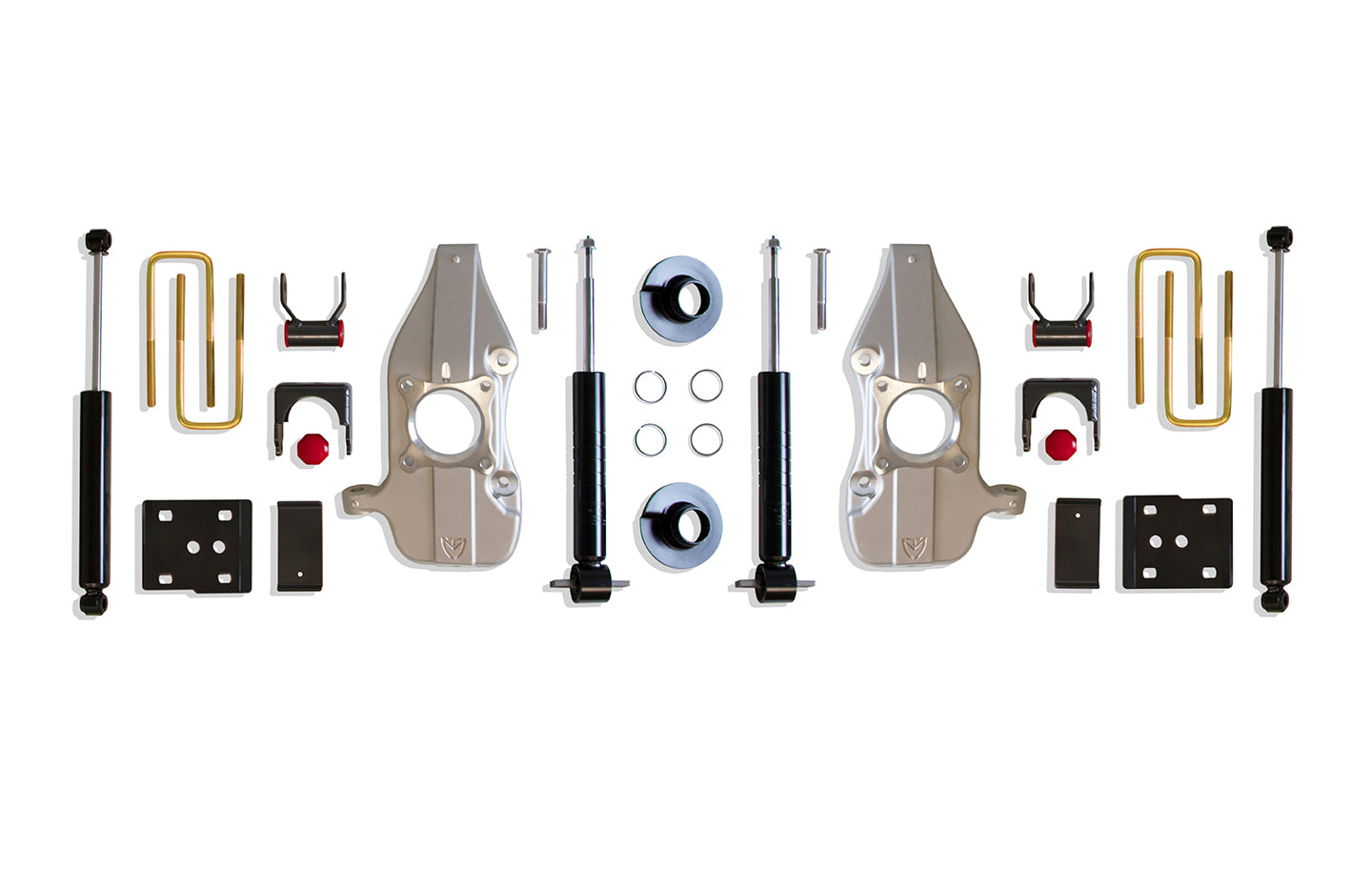 MaxTrac Suspension 2015-2020 Ford F-150 2WD 4WD 3"-5" Lowering Kit Including Front Struts Flip Kit Shackles & Rear Shocks K333235S