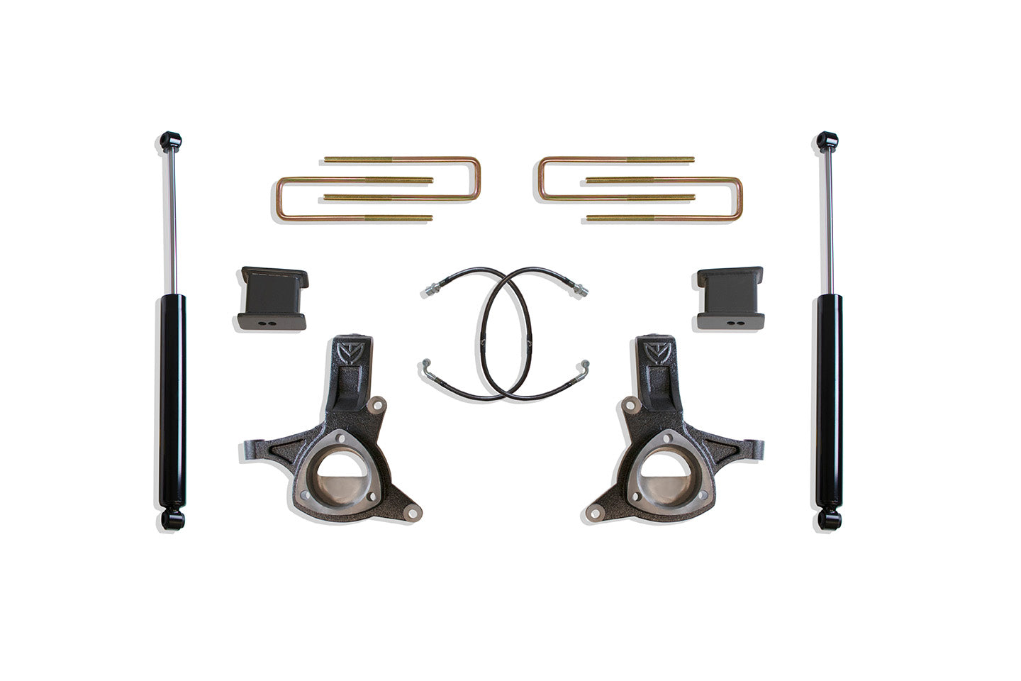 MaxTrac Suspension 2016-2019 Chevrolet Silverado 1500 2016-2019 GMC Sierra 1500 2WD 5"/3" Height Lift Kit With Max Trac Shocks K881753