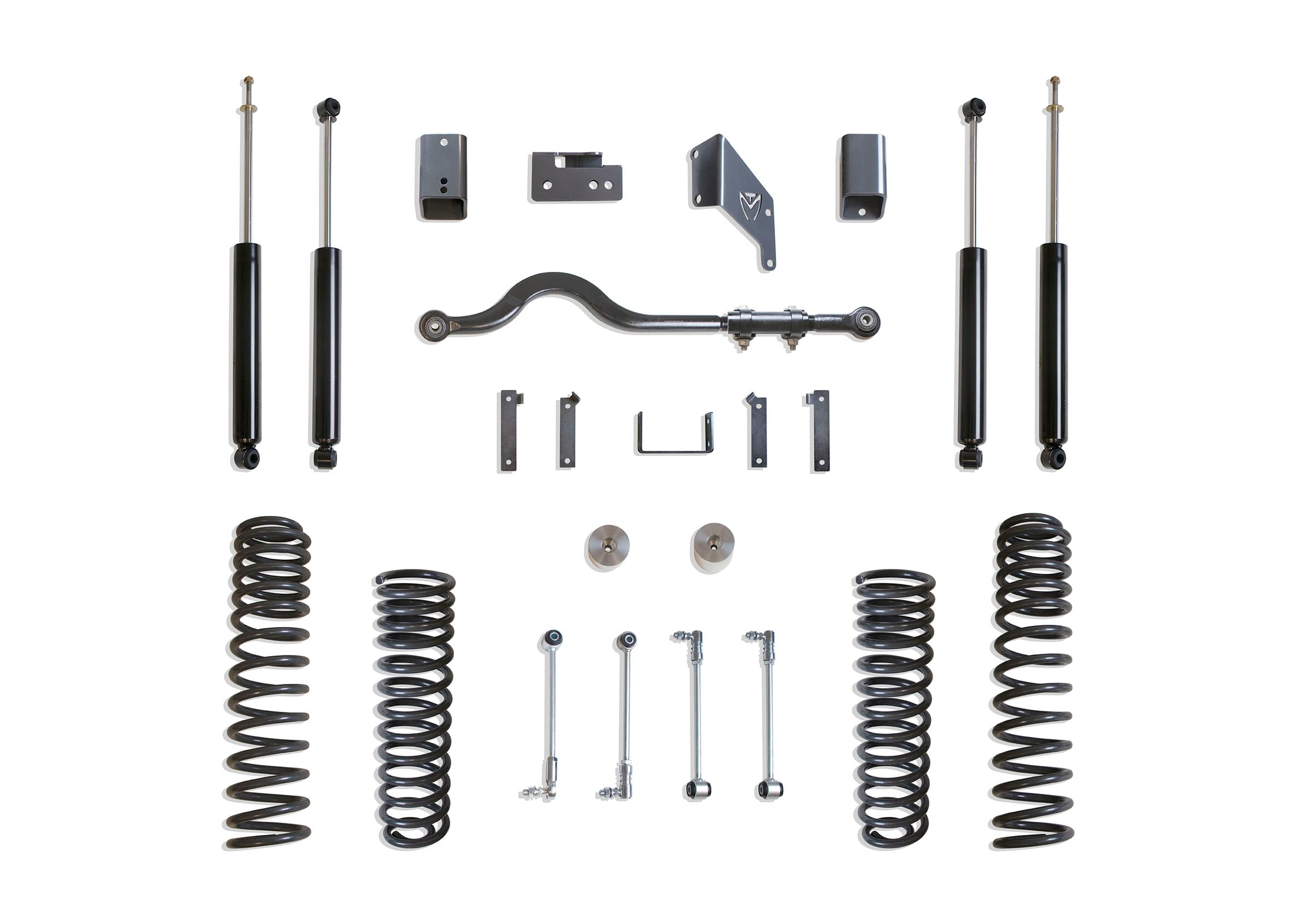 MaxTrac Suspension 4.5" Lift Kit Including F&R Coils Bump Stop Extensions Brake Line Extensions & Front Rear Max Trac Shocks K889745S