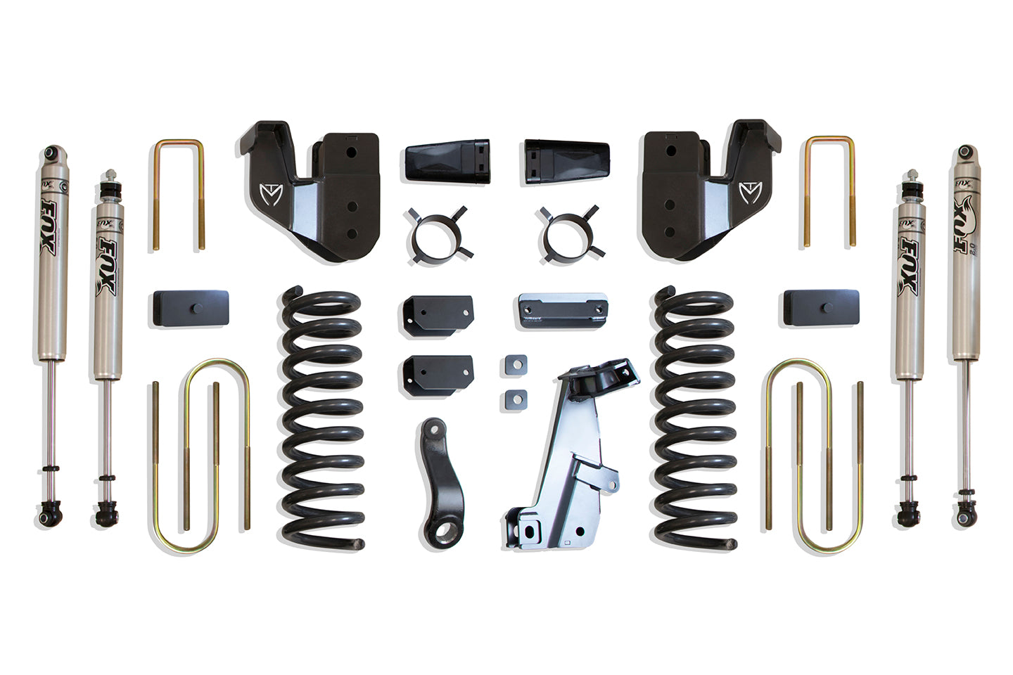 MaxTrac Suspension 6" Lift Kit Including Diesel Coils Radius Arm Trac Bar Bracket U-Bolts & Front Rear Fox 2.0 Performance Series Shocks K947363F