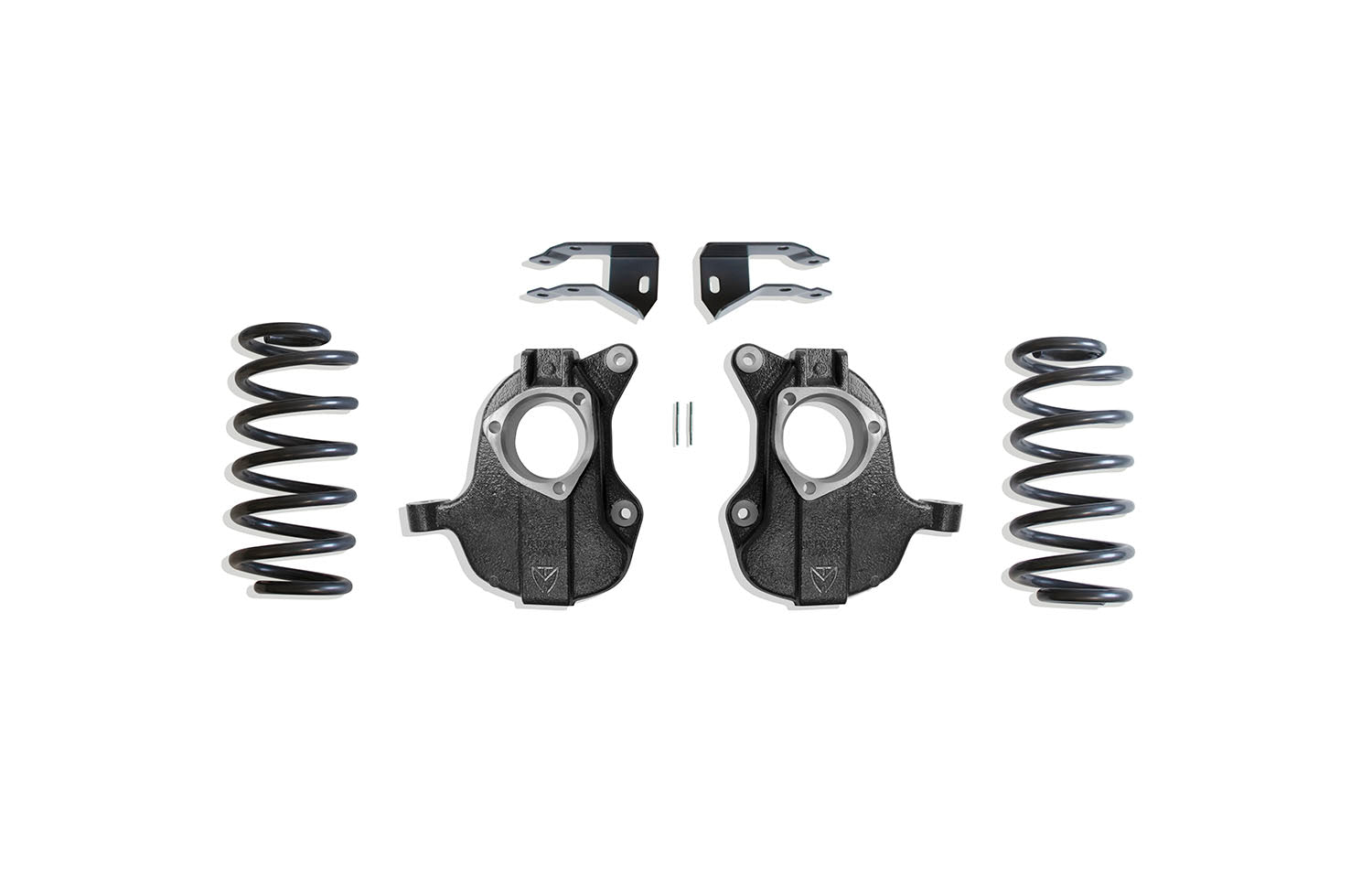 MaxTrac Suspension 2015-2020 Chevrolet Silverado 1500 GMC Sierra 1500 Cadillac Escalade 2WD 4WD Non Magneride Suspension 2"/4" Drop Height Lowering Kit With Spindles KC331624