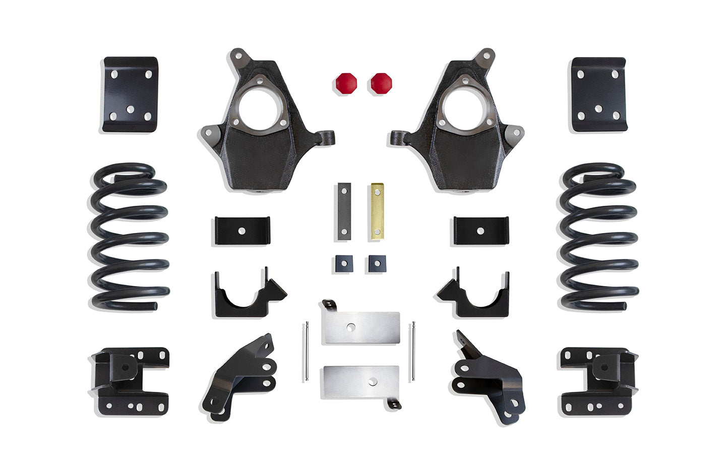 MaxTrac Suspension 3"-5" Lowering Kit Including Ec/Cc Coils Spindles Flip Kit Hangers Rear Shock Extenders & Magneride Sensor Provisions KS331535-8M