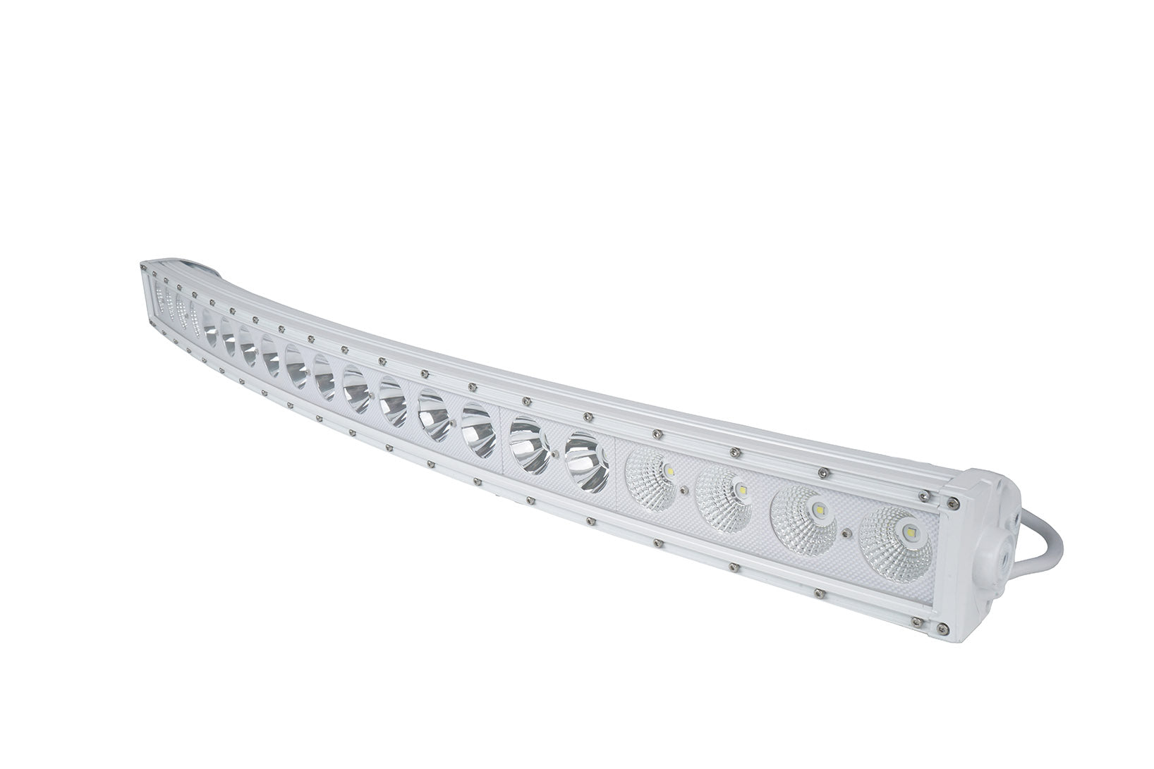 Race Sport 42inch Single Row Marine Grade Wrap Around White Shell Light Bar with 200-Watt High Intensity OSRAM LEDs MS200WCWA