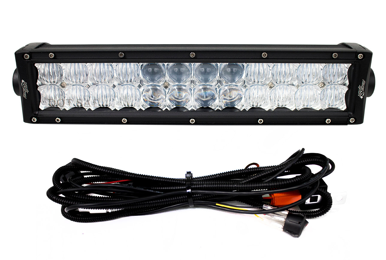 Race Sport 12.5 Inch 72W SAE DOT EMARK Approved LED Light Bar with Harness Race Roadrunner Series RS12.5RS