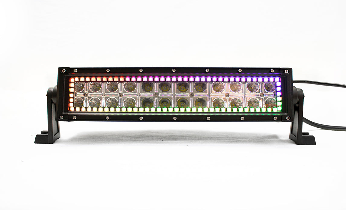 Race Sport ColorADAPT Series 14in RGB LED Light Bars 72 Watts 4,680 Lumens Chase Mode RS14RGBLB-C