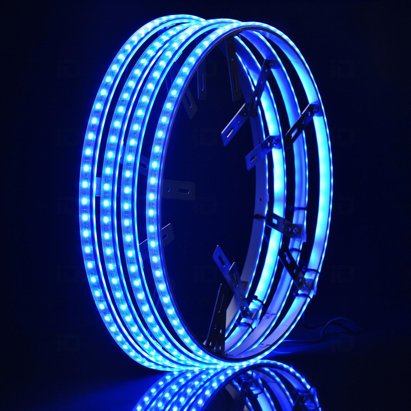 Race Sport Chasing Functions ColorSMART Bluetooth Controlled 14 Inch LED Wheel Light Kits RSCSWL14-C