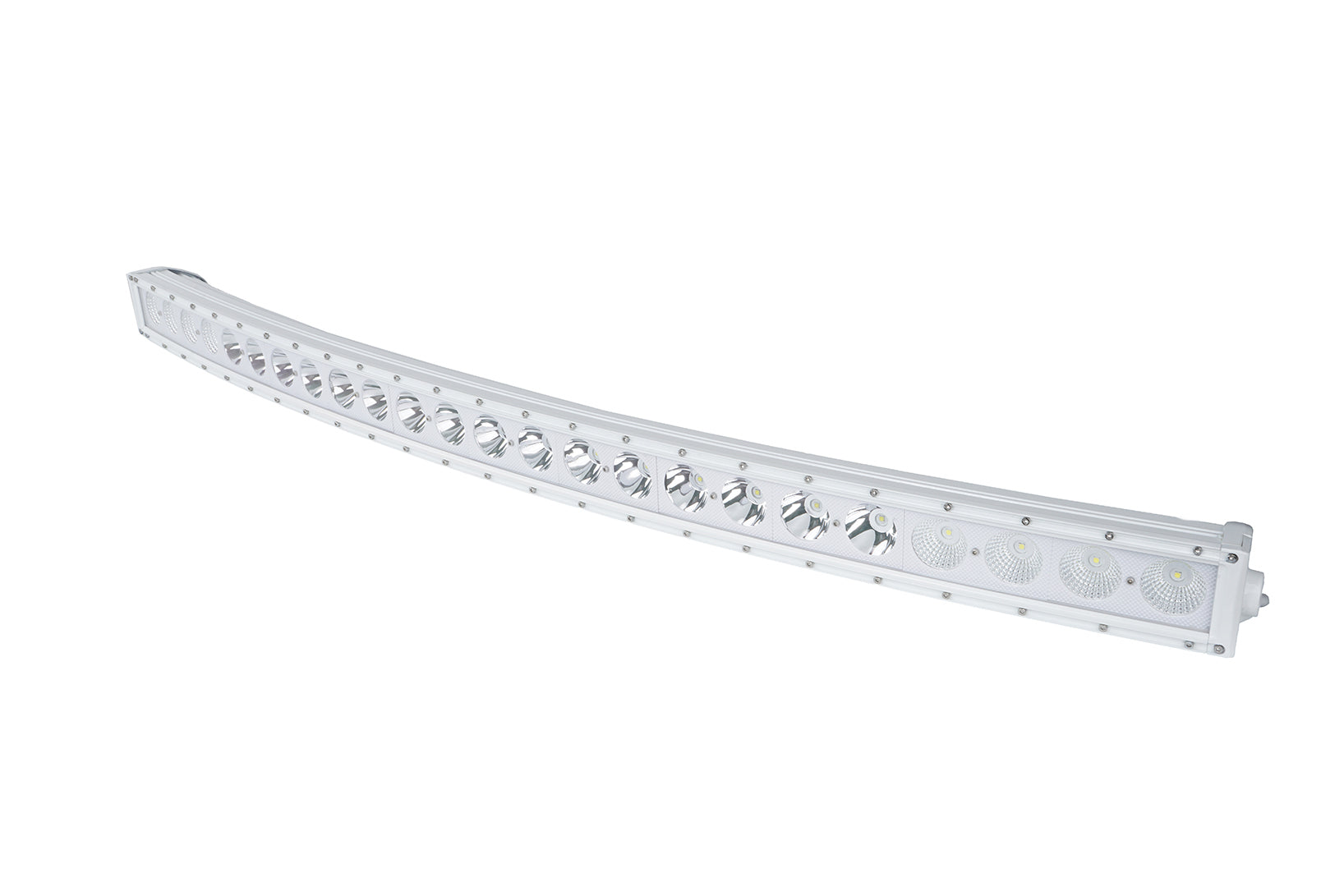 Race Sport 50inch Single Row Marine Grade Wrap Around White Shell Light Bar with 240-Watt High Intensity OSRAM LEDs MS240WCWA