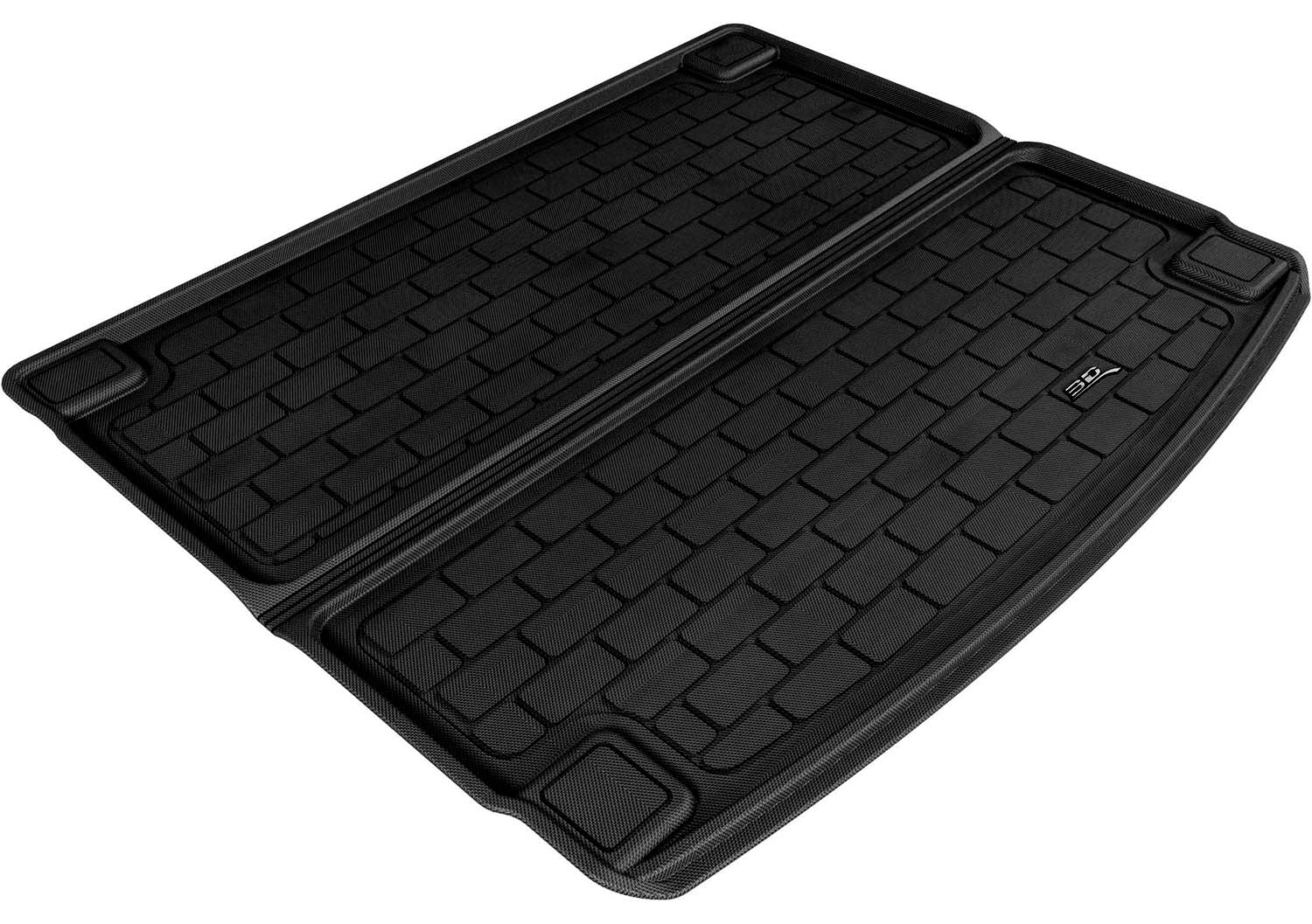 3D Maxpider 2011-2017 Porsche Cayenne Carbon Fiber Embossed Pattern Cargo liner Black M1PO0021309