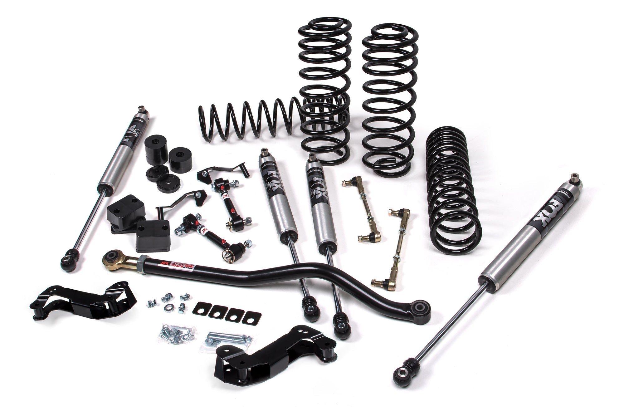 JKS 2018-2022 Jeep Wrangler JL 2dr J-Kontrol 3" Lift Kit With Fox Adventure Series Shocks Standard Rate Coils JSPEC134KFA