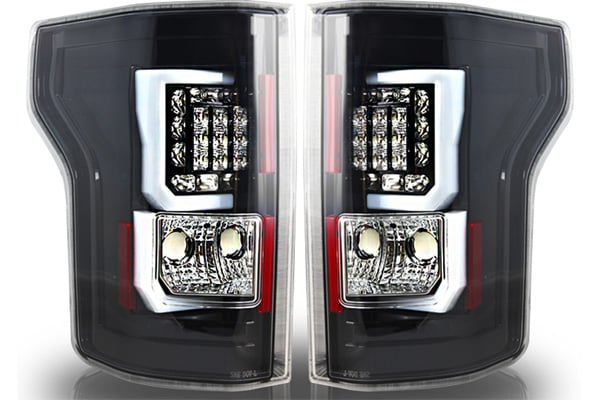 Winjet 2002-2006 Dodge Ram 1500 2003-2006 Ram 2500 3500 Black Smoke Tail Light Set LED Lights CTWJ-0707-BS-SQ